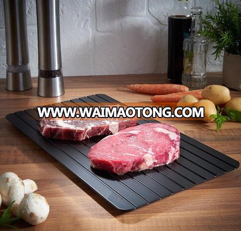 Defrosting Meat Tray Magical Fast Food Thawing Plate Safest Way Aluminum Thawing Defrosting Tray for Home